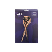Lace by LJ – rajstopy z efektem pończoch i sznurowaniem