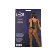 Lace by LJ – bodystocking z kryształkami, czarne