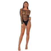 Lace by LJ – koronkowe body Seamless z długim rękawem