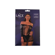 Lace by LJ – sukienka mini z odkrytymi ramionami