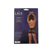 Lace by LJ – sukienka mini halter z ozdobnym sznurowaniem