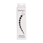 Loving Joy Anal Love – kulki analne 32 cm, czarne