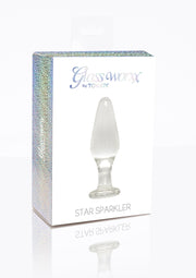 ToyJoy Glass Worxx Star Sparkler — korek szklany — 10613-X-CLEAR — opakowanie lub drugi widok