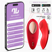 Panty Vibrator with App Silicone Red – fotografia 2
