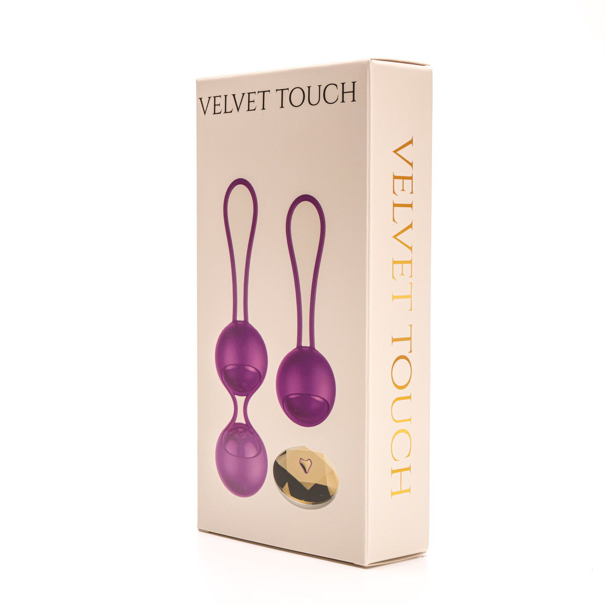 Velvet Touch kulki kegla wibrujące sterowane zdalnie fioletowe – fotografia 1