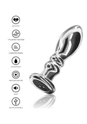 ToyJoy Buttocks Vibrating Metal Buttplug M – zdjęcie 3 ze źródła dostawcy
