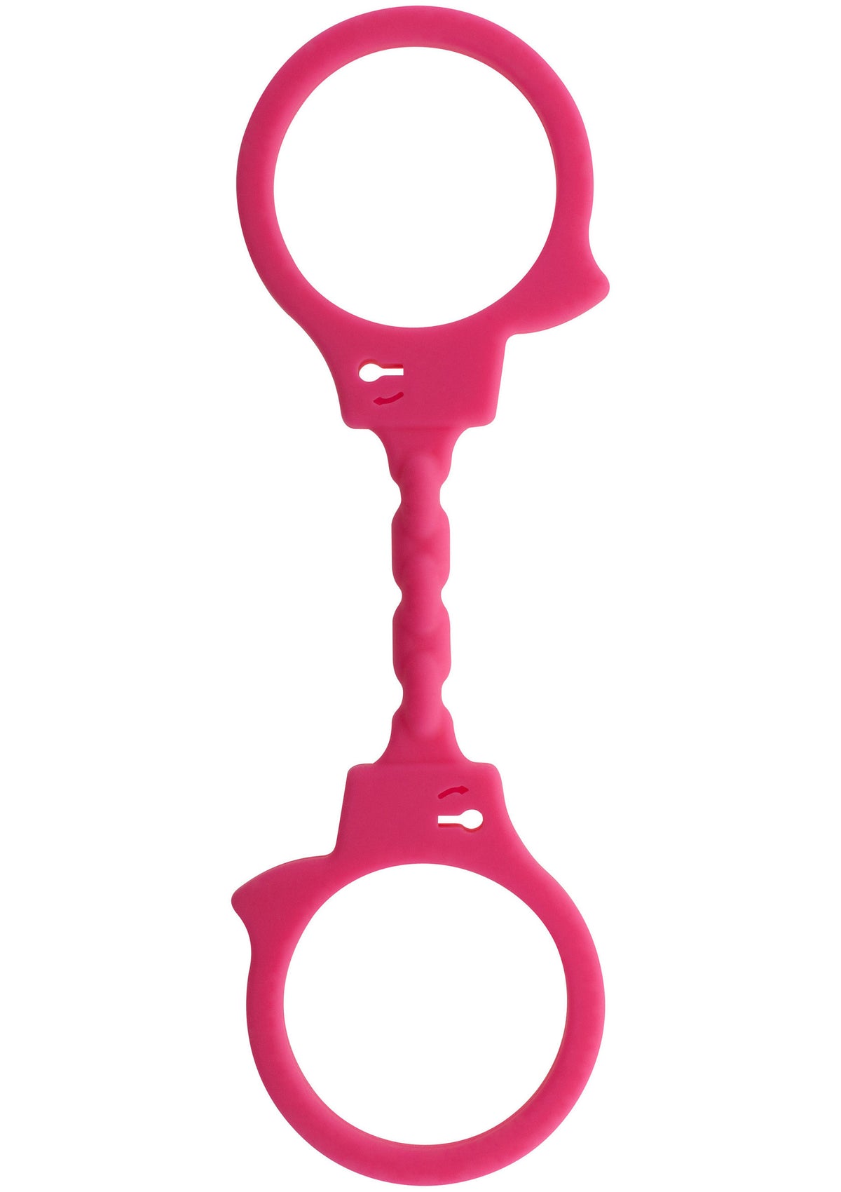 ToyJoy Stretchy Fun Cuffs — różowe kajdanki silikonowe — 10317-X-PINK