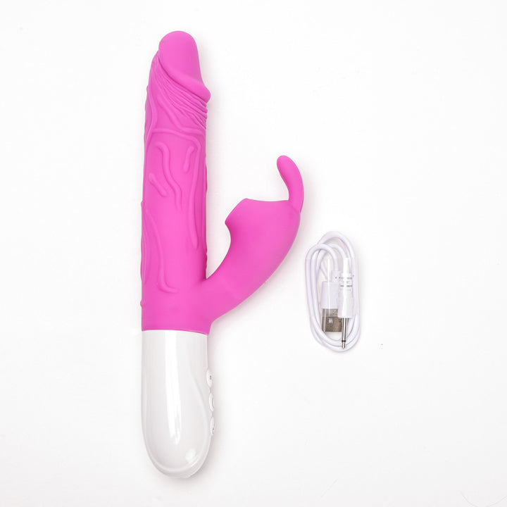 Velvet Touch – fioletowy króliczek z podgrzewaniem, 7 trybów