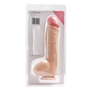 Simple Pleasure dildo z wbudowanym kręgosłupem cyberskóra kolor cielisty 25,5 cm – zdjęcie 1