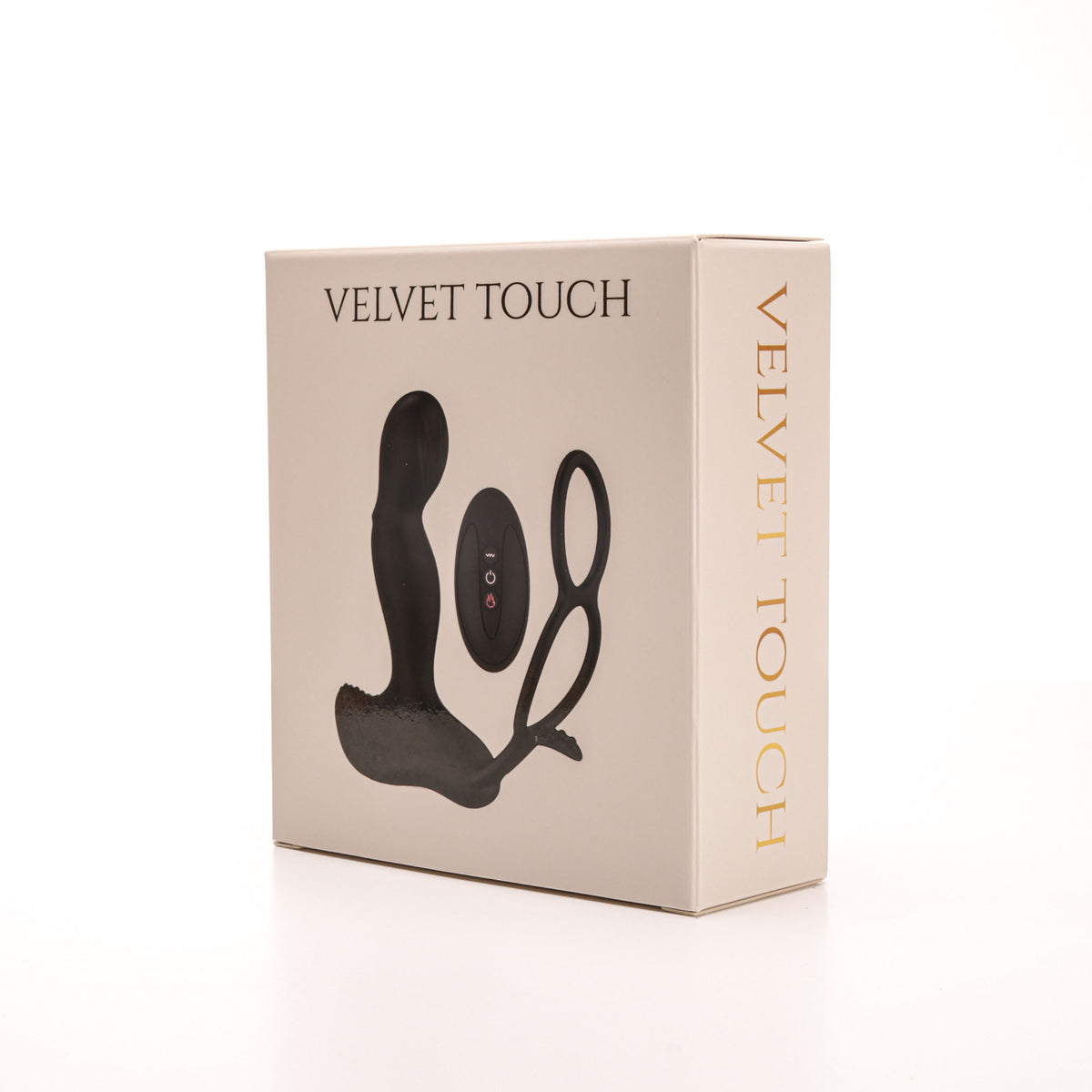 Velvet Touch masażer prostaty z pierścieniami sterowany zdalnie ładowany usb czarny – fotografia 1