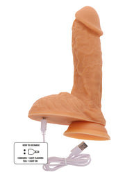 ToyJoy Get Real Vibrating Silicone Dildo 17 cm — cielisty – zdjęcie 3 ze źródła dostawcy