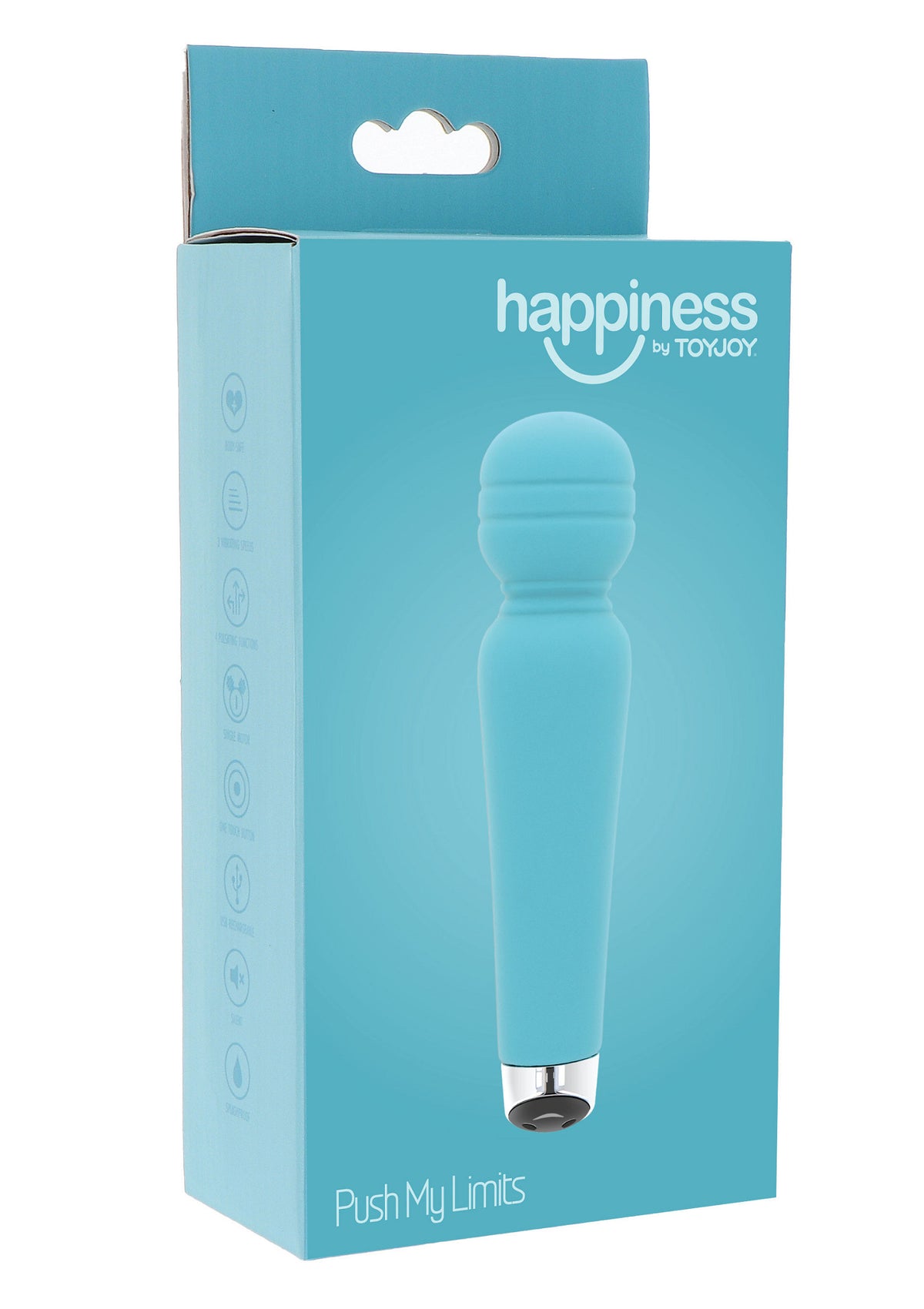 ToyJoy Happiness Push My Limits Massager — niebieski – fotografia produktu wg LaGrana