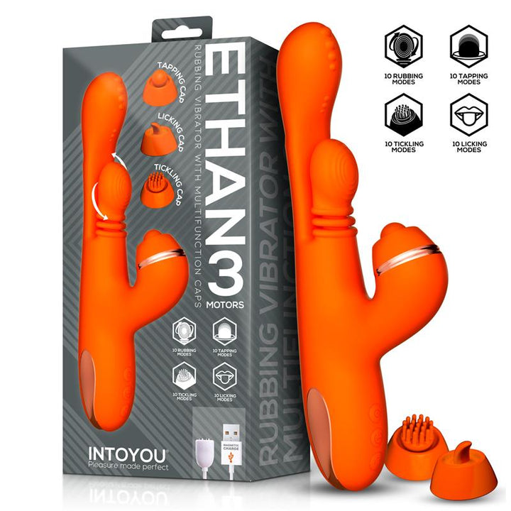 INTOYOU Ethan – wibrator z trzema wymiennymi końcówkami
