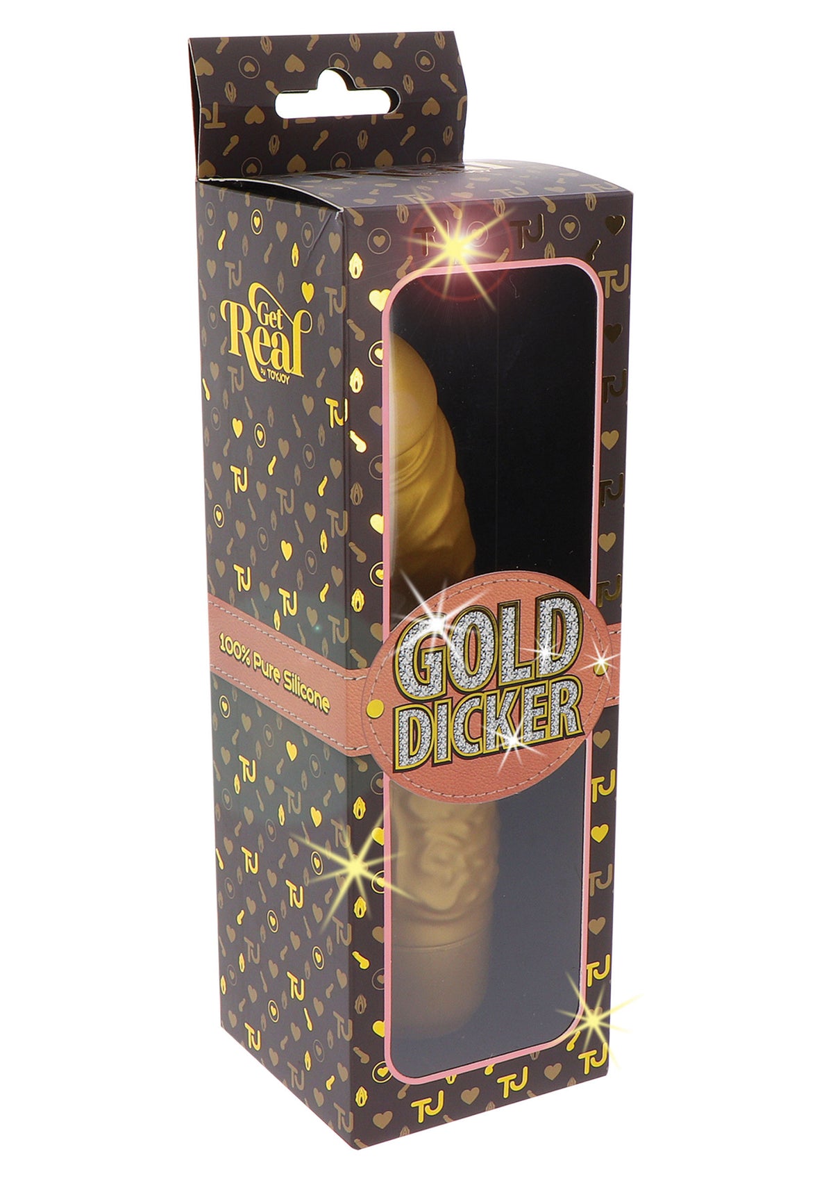 ToyJoy Get Real Gold Dicker Original Vibrator 20 cm — złoty – fotografia produktu wg LaGrana
