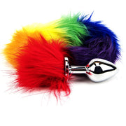 Furry Fantasy Rainbow Tail – korek analny z tęczowym ogonem
