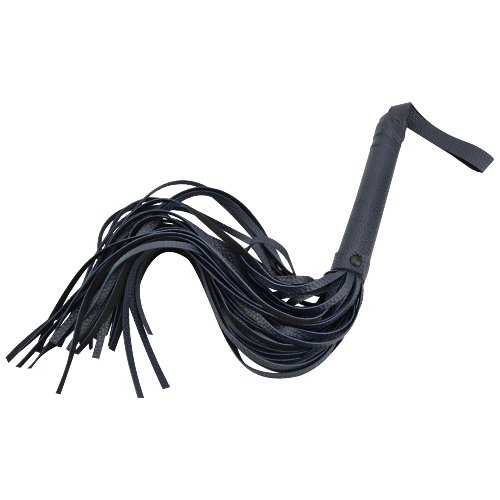 Bound to Please – czarny flogger z PU, 55 cm