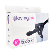 Loving Joy – zestaw strap-on z silikonowym dildem