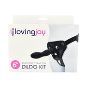 Loving Joy – zestaw strap-on z silikonowym dildem