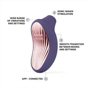 LELO Sona 3 Clitoral Massager Cyber Purple – fotografia 3