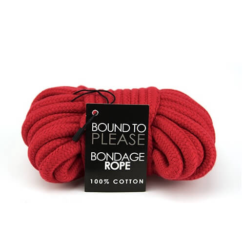 Bound to Please – bawełniana lina 10 m, czerwona