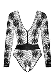 Beauty Night Regina Black — body z siateczki S/L — tył — sam produkt