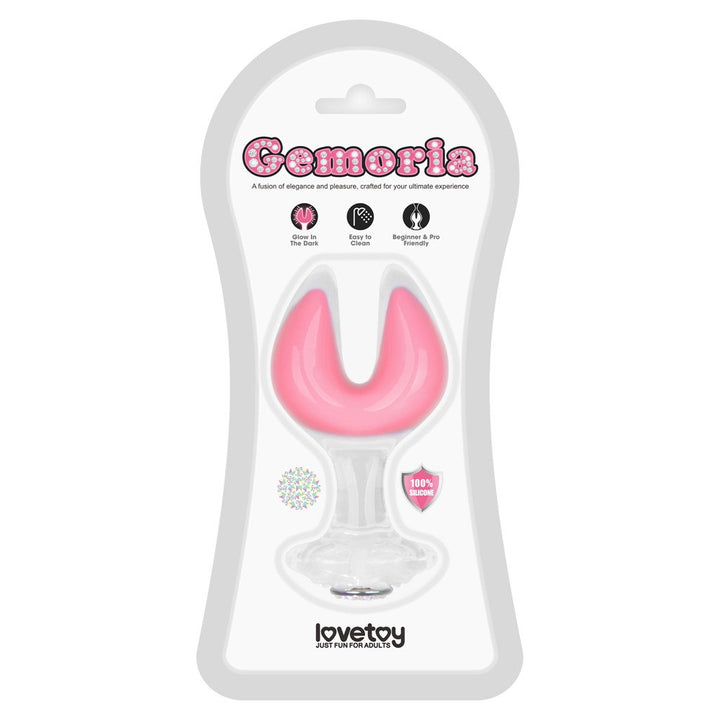 LOVETOY Gemoria Glow – silikonowy korek, różowy