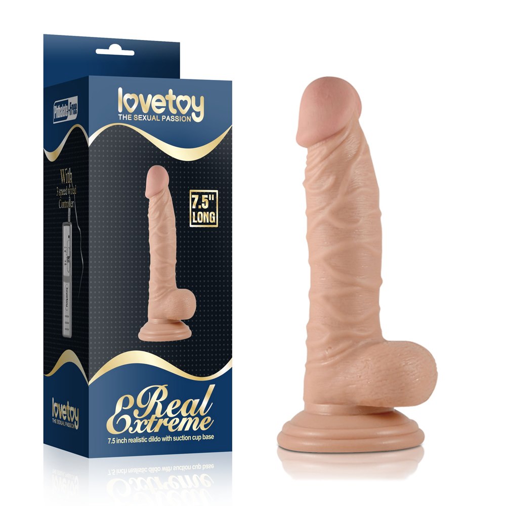 LOVETOY DILDO 7.5" REAL EXTREME DILDO SKU 24-0185, ujęcie 1