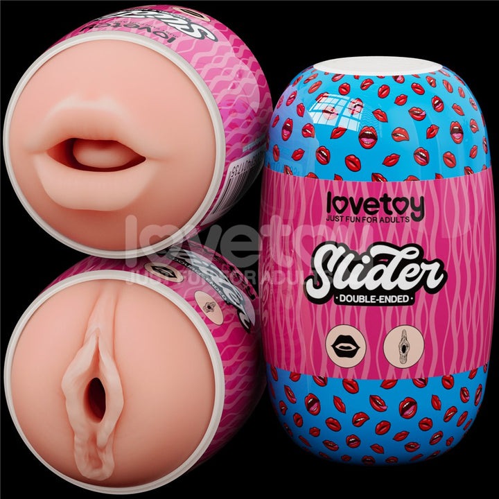 LOVETOY Slider – dwustronny masturbator TPE LV350011