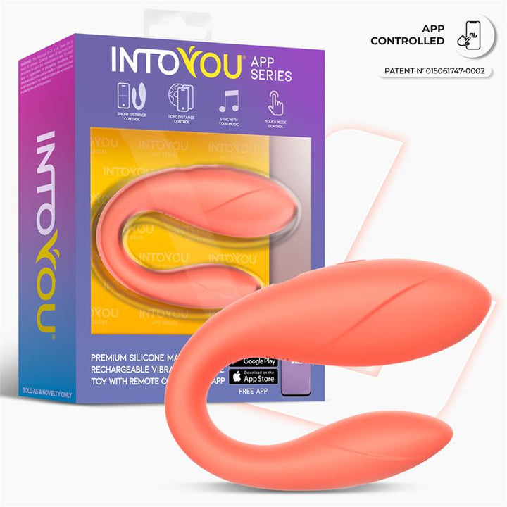 INTOYOU – wibrator dla par z aplikacją, łososiowy