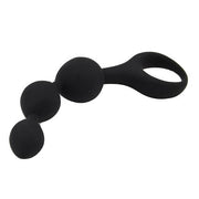 Loving Joy Triple Ripple – kulki analne, czarne