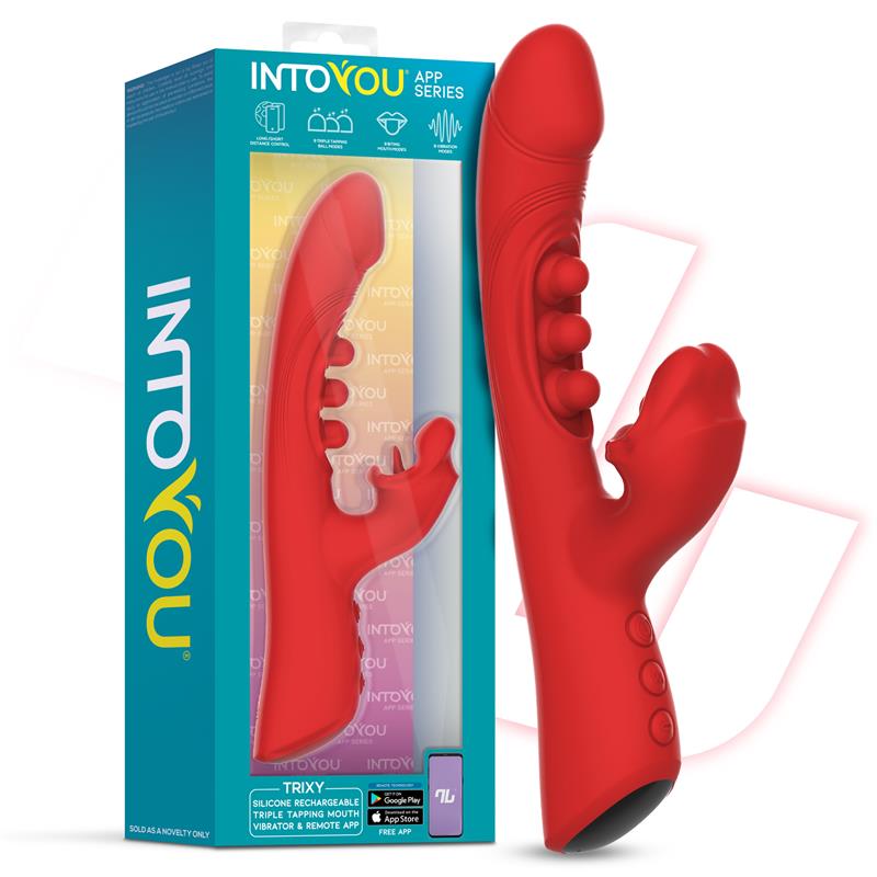 Trixy Triple Tapping Mouth Vibrator w/App – fotografia 1